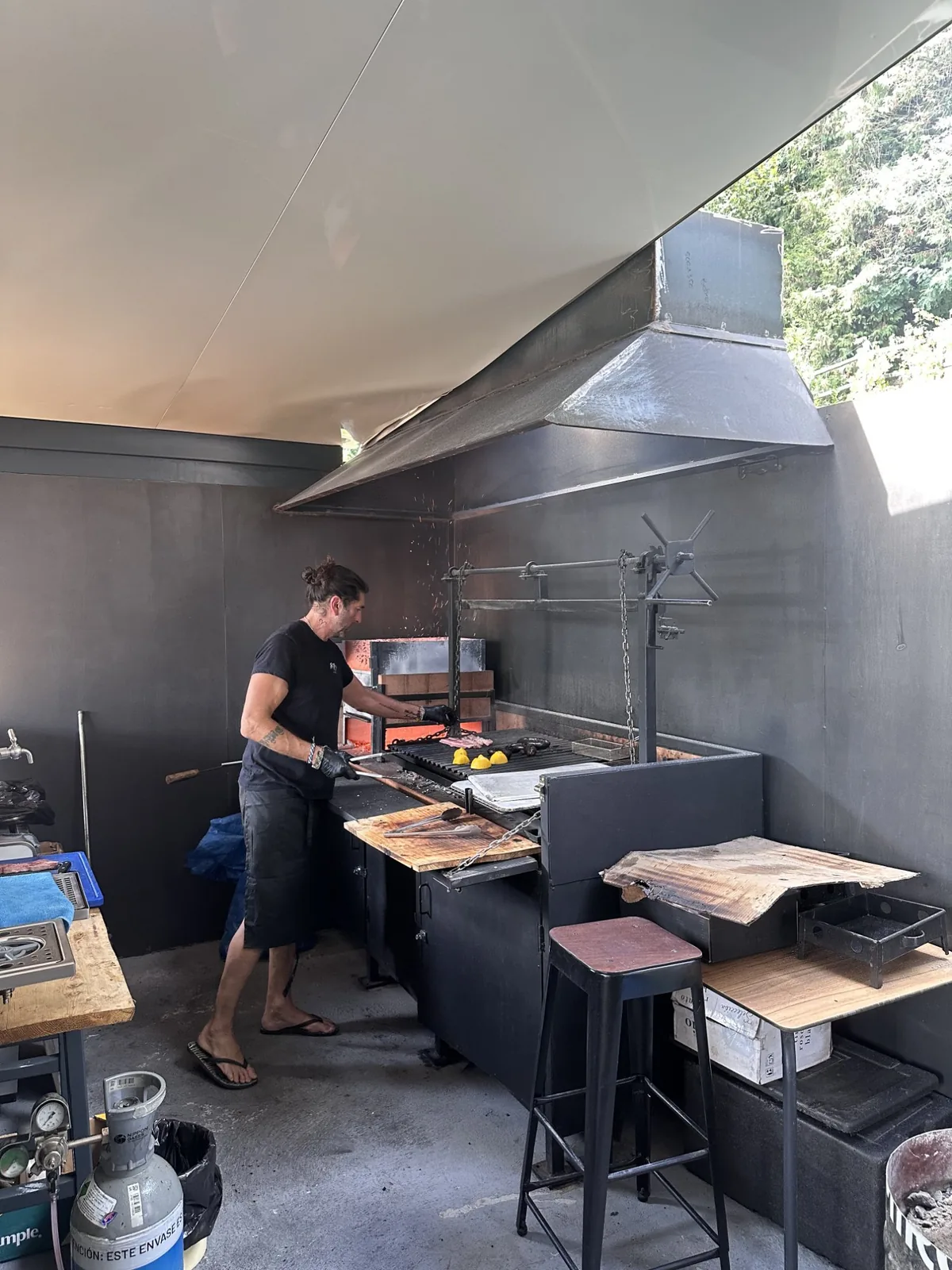 Parrilla de leña Botxo Ostatua Bera de Bidasoa