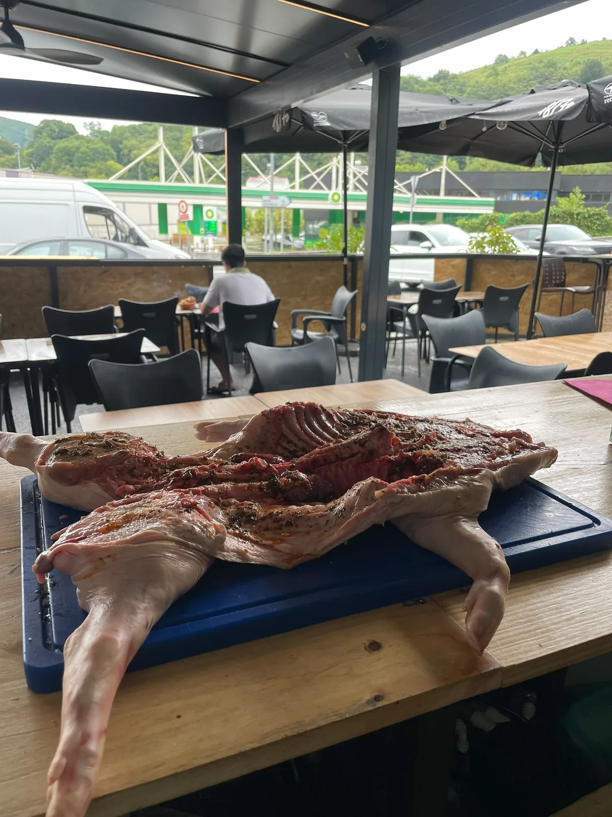 Cordero a la parrilla de leña Botxo Ostatua Bera de Bidasoa